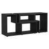 Rose Extendable TV Stand, Multiple Shelves, Black Wengue