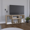 Rose Extendable TV Stand, Multiple Shelves, Black Wengue