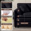 Modular Sectional Sofa, Oversized Deep Seat U Shaped Couch Set for Living Room, 3-Seater Comfy Cloud Couches with 2 Movable Ottomans, DIY Combination