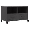 TV Stand Black 26.8"x15.4"x17.1" Steel