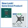onn Full Motion TV Wall Mount for 19" to 50" TVs, UL Listed, swivel Â±45Â°, up to +5/-15Â°Tilting