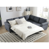 [NEW ARRIVED] [VIDEO PROVIDED] Sleeper Sofa, 2 in 1 Pull Out Couch Bed,6 seater sofa bed, L Shaped Sleeper Sectional Sofa Couch,Riveted sofa
