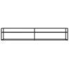 TV Stand Black 86.6"x15.7"x15.9" Tempered Glass