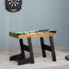Soozier 38" Foldable Billiards Tabletop Game, Complete Pool Table Set for Family Fun, Includes Balls, Cues, Chalk, Brush, for Game Room