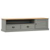 TV Stand VIGO Gray 61.4"x15.7"x15.7" Solid Wood Pine