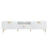 Gaines White High Gloss Finish TV Stand