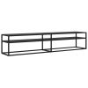 TV Stand Black 78.7"x15.7"x15.9" Tempered Glass