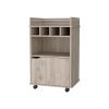 Macadamia 1-Door Bar Cart