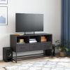 TV Stand Black 39.6"x15.4"x23.8" Steel