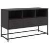 TV Stand Black 39.6"x15.4"x23.8" Steel