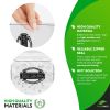 Poly Zipper Cigar Bag 5 x 10, Pack of 1000 Fine Clear Plastic Bags for Cigars, 2 Mil Thick Clear Poly Bags, Tamper-Proof Small Zipper Bags