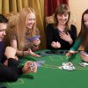 Soozier Foldable Poker Table Blackjack Texas Holdem Poker Game Table with Chips Tray & Cup Holders, 47" Octagon, Green