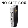 Lighter Metal 3 Jet Butane Gas Torch Smoking Lighter W/ Cigar Punch Stripe Sharp Cigar Lighter