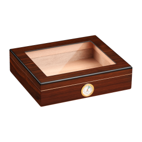 Charuto Cedar Wood Travel Humidor Puro Box Cigar Case W/ Hygrometer Humidifier Cigar Humidor Box For Cigars (Color: Style 5)
