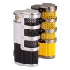 Portable Outdoor Smoking Use Torch Lighters Metal Butane Gas Refillable Cigar Lighter W/ Sharp Drill Useful Smoking Accessory