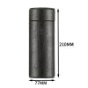 GALINER Cedar Wood Travel Humidor Cigar Box Portable Leather Cigars Case With Hygrometer Humidifier Black Cigar Tube