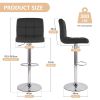 The high bar stool has a height-adjustable function. They are suitable for use with kitchen islands, family leisure areas or small coffee bars