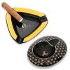 GALINER Ceramic Ashtray Cigar Tool Portable Home Smoking Ash Tray For Cigar Indoor Travel Ashtrays